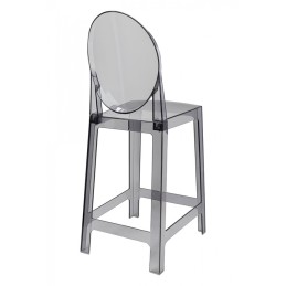 Krzesło barowe VICTORIA 65 cm dymione - poliwęglan King home - 6
